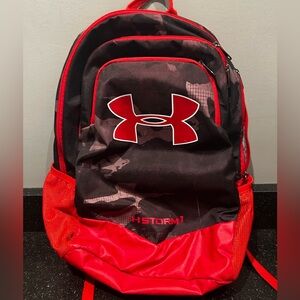 Under Armour backpack red and black camo